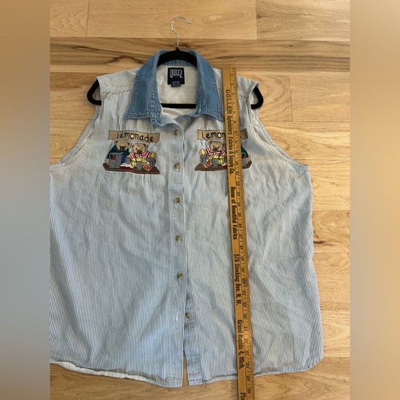 Adorable vintage button up tank size 22 women’s - Picture 7 of 7